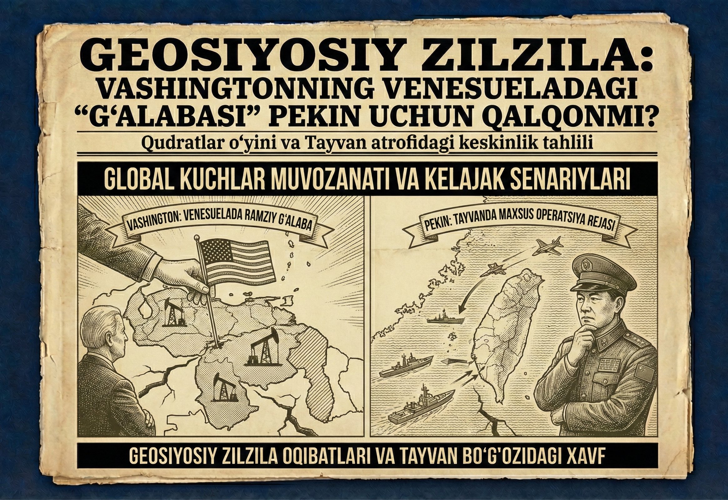 Geosiyosiy Zilzila: Vashingtonning Venesueladagi "G‘alabasi" Pekin uchun Qalqonmi?