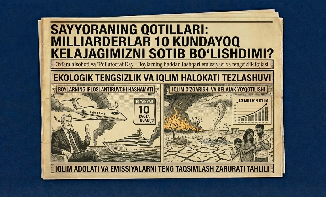 Sayyoraning Qotillari: Milliarderlar 10 Kundayoq Kelajagimizni Sotib Bo‘lishdimi?